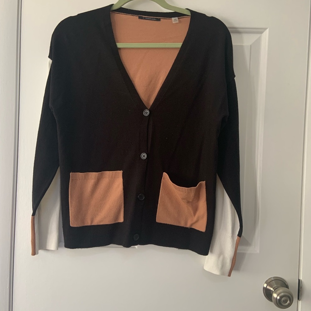 T Tahari Colorblock sweater